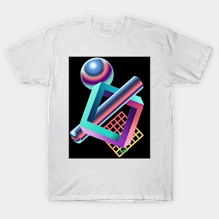 Shapes In Synthwave T-Shirt